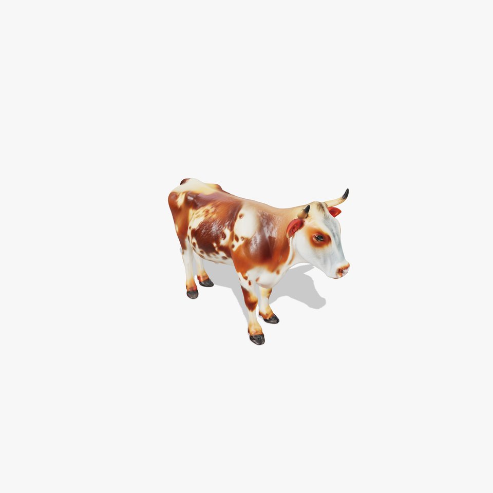 Realistic Cow D Model Pack for Animation and Games